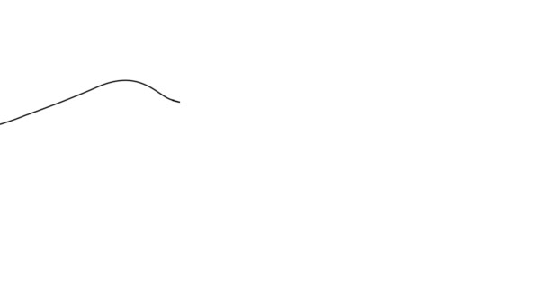 Анімаційна Лінія Мистецтва Формує Обличчя Дівчини Концепція Художньої Лінії Білому — стокове відео