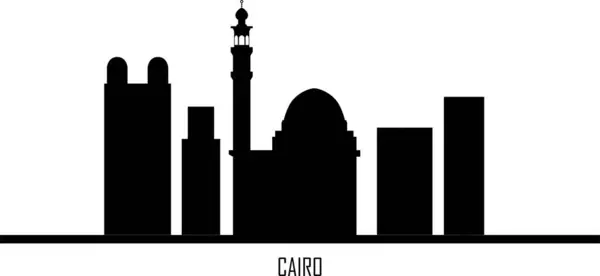 Cario skyline. Cario  skyline and landmarks silhouette, Black tone gradient design on white background, vector illustration. Landscape in flat style. Cario city template for your design. EPS