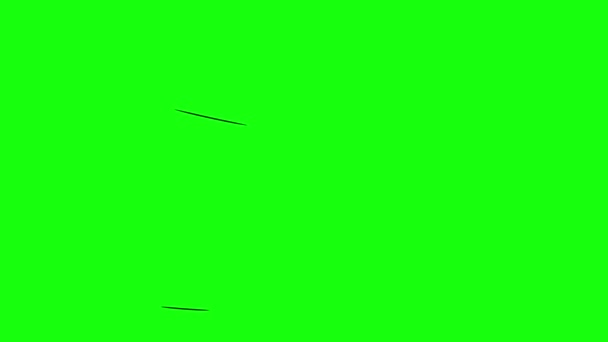 Animatie Wind Effect Animatie Green Screen Alpha Kanaal Animatie Swoosh — Stockvideo