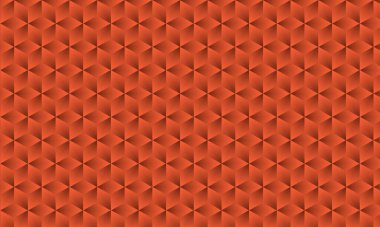 Üç boyutlu gerçekçi turuncu ve siyah gradyan desen. Modern küp dokusu. Kusursuz bir arka plan. Tekrar eden fayanslar. Farklı boyutlarda üçgen hacimli elementler. Üç boyutlu illüstrasyon. EPS 10