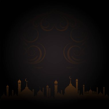 Kurban Bayramı, Kurban Bayramı, Kurban Bayramı, Ramazan, İslami Yeni Yıl ve kaliteli ve zarif tasarımlara sahip diğerleri için Premium Vektör şablonu. Çiçek etkisi. En alttaki cami. Düzenlenebilir. EPS 10