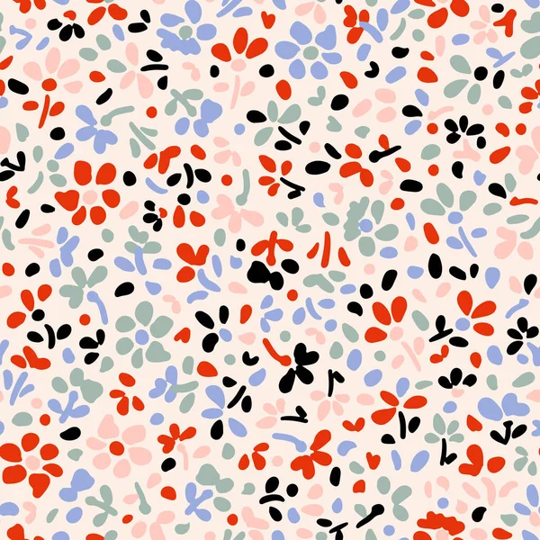 Nahtlose Darstellung Von Blumenmustern Stockillustration