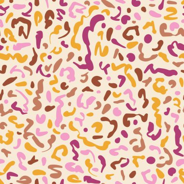 Soyut Dikişsiz renkli desen, vektör çizim