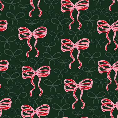 Yay ve kurdeleli kusursuz desen