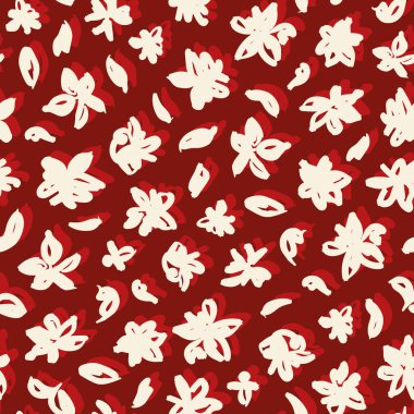 Amfibik çiçekli kusursuz desen. vektör illüstrasyonu.