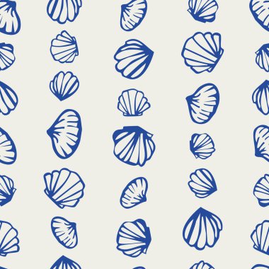 Mavi yapraklı kusursuz desen. vektör illüstrasyonu