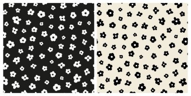 Siyah desenli pürüzsüz desenler..