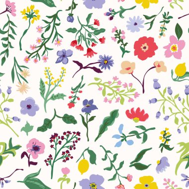 Çiçek desenli. Suluboya resim