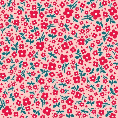 Çiçek süsüsüyle kusursuz soyut desen