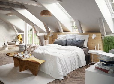 Chambre Yetişkin avec tasarımı içmimarisi