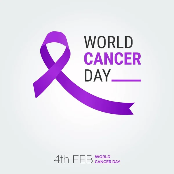 4Th Feb World Cancer Day — Stock Vector