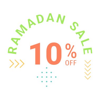 Ramazan Kareem, Yeşil Sancakta Arap kaligrafisinde% 10 'a kadar indirim yaptı.