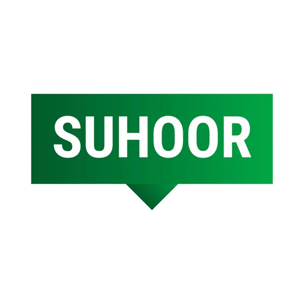 Suhoor Essentials Tips Och Tricks För Hälsosam Ramadan Mörkgrön Vektor — Stock vektor