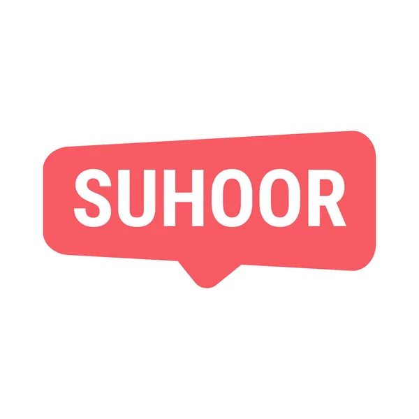 Suhoor Essentials Tips Och Tricks För Hälsosam Ramadan Röd Vektor — Stock vektor