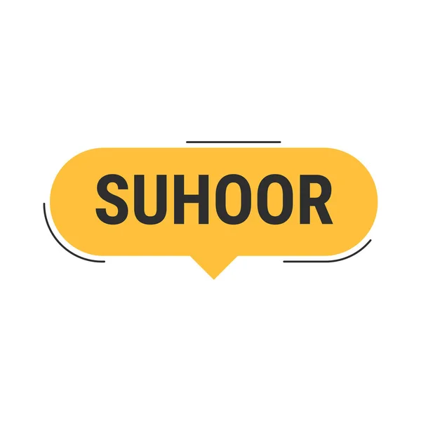 Suhoor Essentials Tips Trucs Voor Een Gezonde Ramadan Oranje Vector — Stockvector
