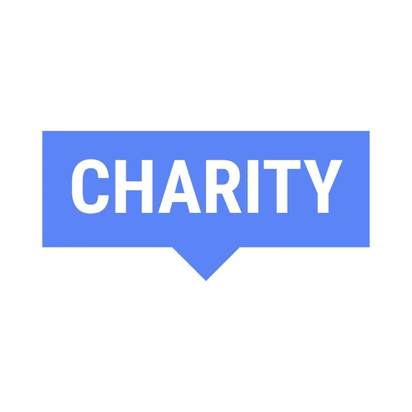 Välgörenhet Och Generositet Blå Vektor Callout Banner Med Påminnelse Att — Stock vektor