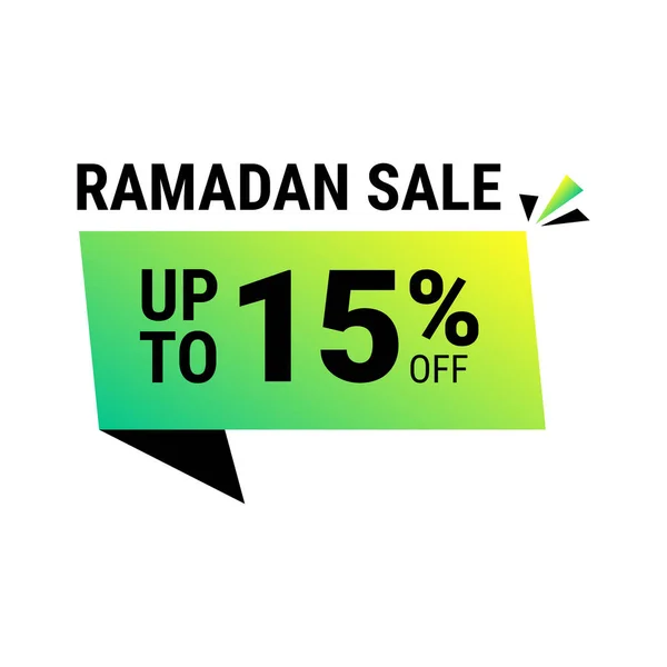 Ramadan Super Sale Erhalten Sie Bis Rabatt Auf Grün Gepunktetes — Stockvektor