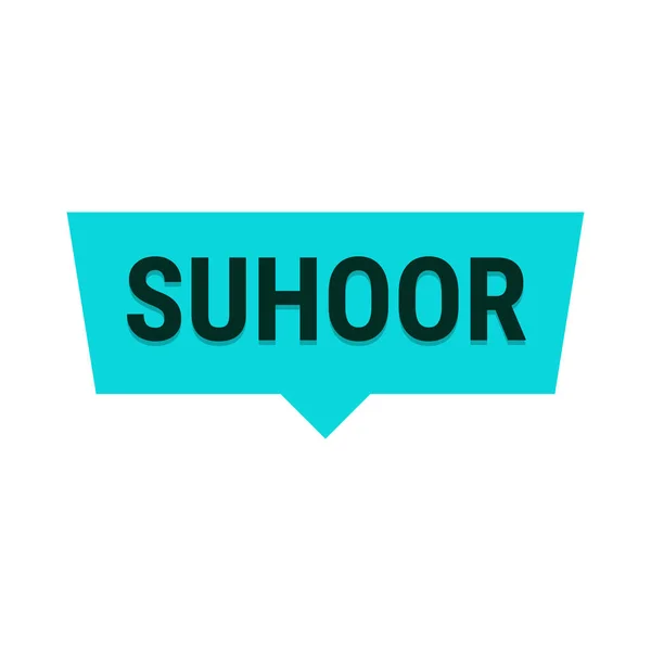 Suhoor Essentials Tips Trucs Voor Een Gezonde Ramadan Turquoise Vector — Stockvector