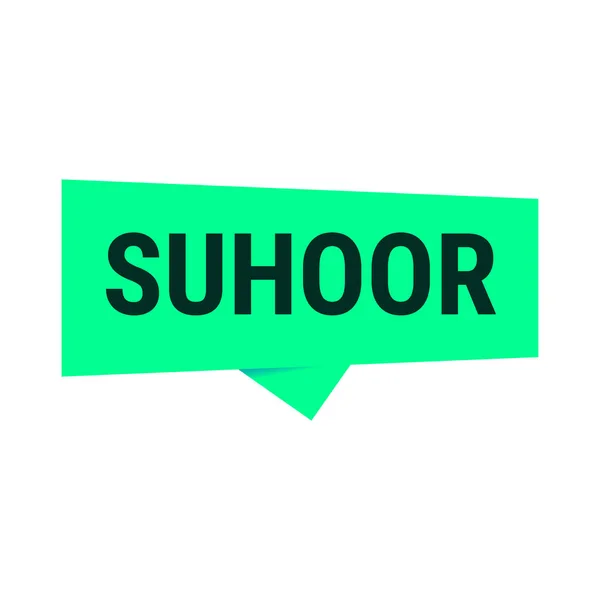 Suhoor Essentials Tips Och Tricks För Hälsosam Ramadan Grön Vektor — Stock vektor
