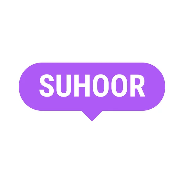 Suhoor Essentials Tips Trucs Voor Een Gezonde Ramadan Paarse Vector — Stockvector