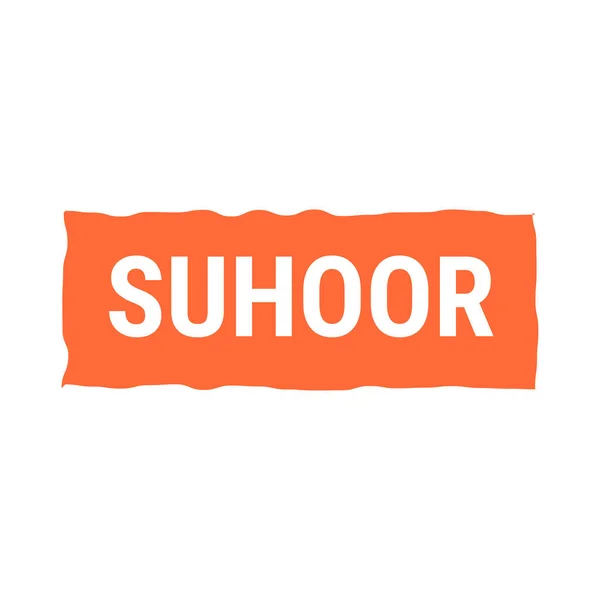 Suhoor Essentials Tips Och Tricks För Hälsosam Ramadan Orange Vektor — Stock vektor