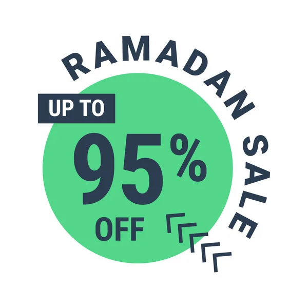 Ramadan Super Vente Obtenez Jusqu Sur Fond Pointillé Bannière — Image vectorielle