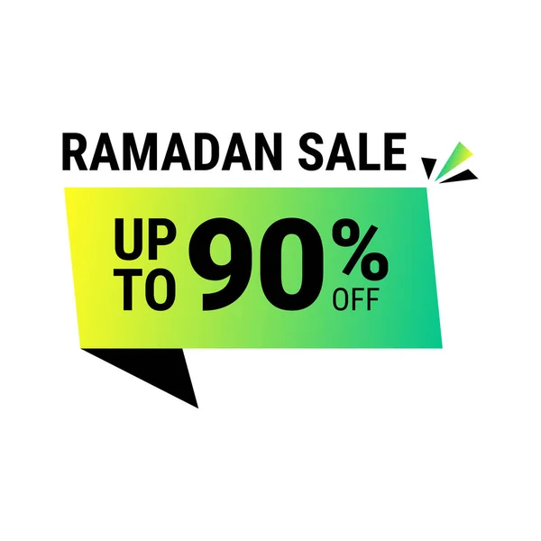 Ramadan Super Vente Obtenez Jusqu Rabais Sur Bannière Fond Pois — Image vectorielle