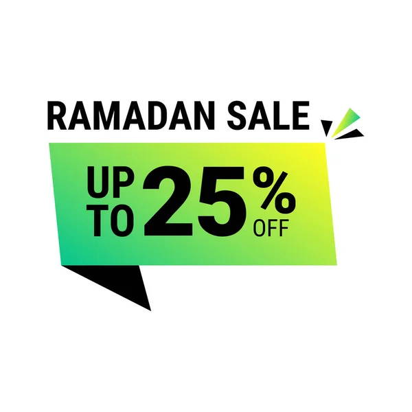Ramadan Super Sale Get Green Dotted Background Banner — Stock Vector