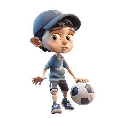 Çocukların Aktif Olması Beyazların Arkaplanda Futbol Sporu Yapması