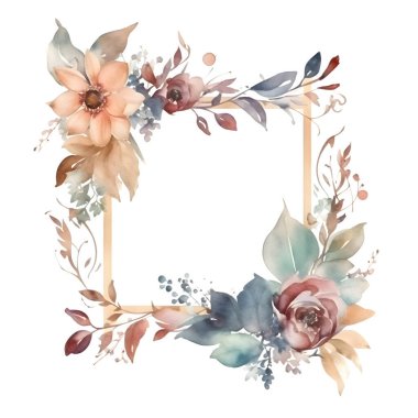 Cesur tipografi Beyaz Arkaplan ile modern suluboya çiçek tasarımı