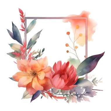 Romantik bir dokunuş için el yazısıyla yazılmış botanik çelengi