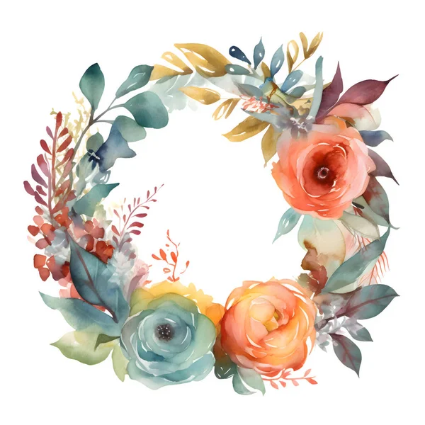 2015 Digital Rustic Greenery Flower Frame Design Summer Weddings Events — 스톡 사진