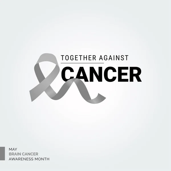 Fond Unifié Contre Cancer Cerveau — Image vectorielle