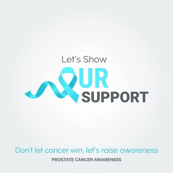Empower Fight Prostate Health Awareness Art — Stock Vector