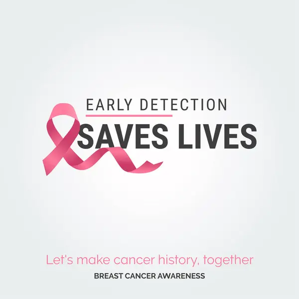 Hopp Rosa Medvetenhet Bröstcancer — Stock vektor