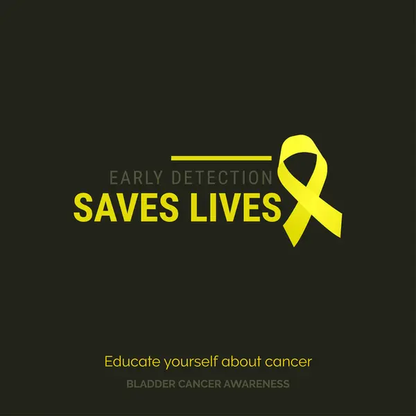 Inspirera Till Handling Rädda Liv Blåscancer Medvetenhet — Stock vektor