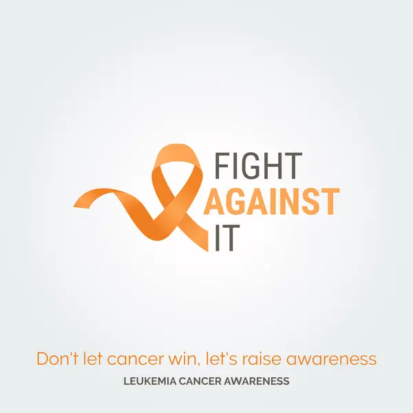 Samla För Orsak Vektor Bakgrund Leukemi Cancer Medvetenhet — Stock vektor