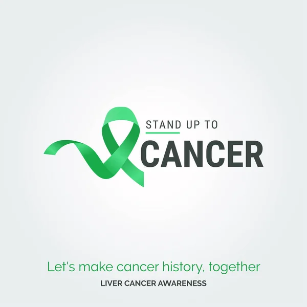 Élever Espoir Brushing Away Cancer Santé Foie — Image vectorielle