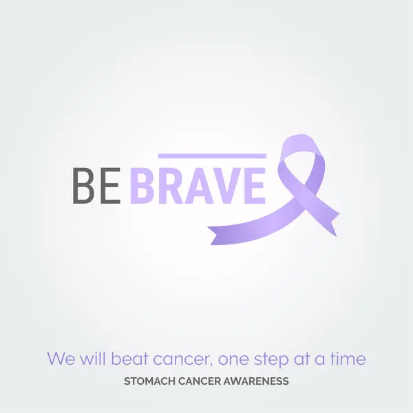 Hoffnung Gestalten Poster Zum Thema Magenkrebs — Stockvektor
