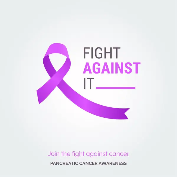 Shine Light Pancreatic Resilience Awareness Posters — Stock Vector