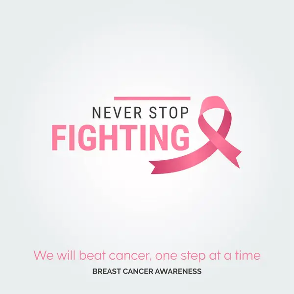 Belysa Rosa För Ett Botemedel Bröstcancer Medvetenhet — Stock vektor