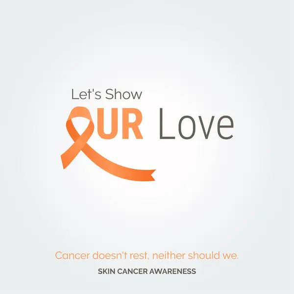 Empowering Art Skin Cancer Awareness — Stock Vector