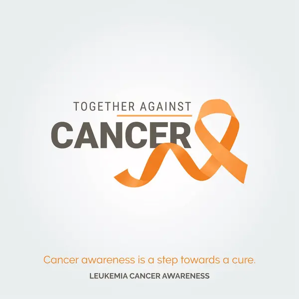 stock vector Empower Hope with Vector Background Leukemia Cancer