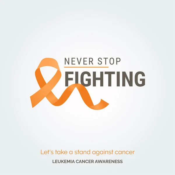 Triumph Leukemia Challenges Awareness Drive — Stock Vector