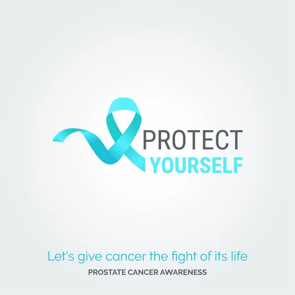 Bewustzijn Uitstralen Posters Van Prostaatgezondheidscampagne — Stockvector