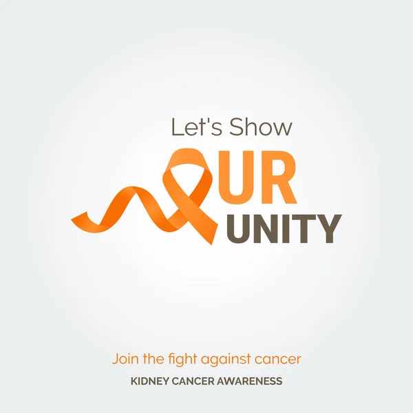 Empoderar Hope Kidney Cancer Awareness Drive — Vector de stock