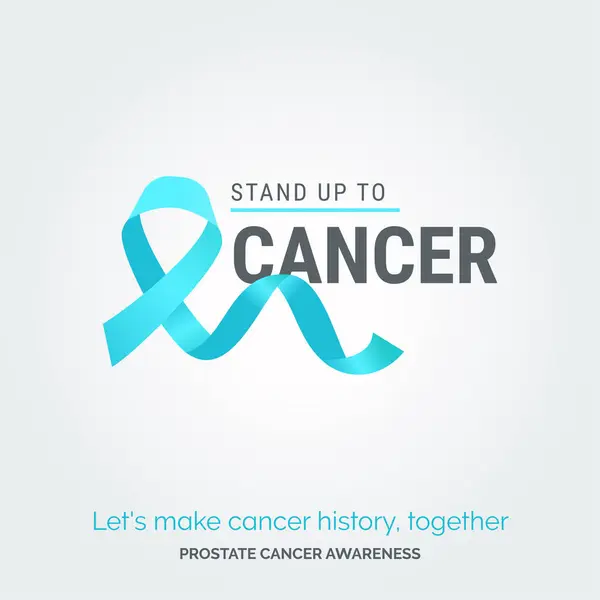 Strahlende Heilung Vektor Hintergrund Prostatakrebs Kampagne — Stockvektor