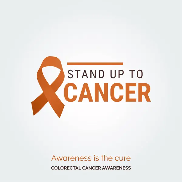 Espérance Artistique Initiative Sensibilisation Cancer Colorectal — Image vectorielle