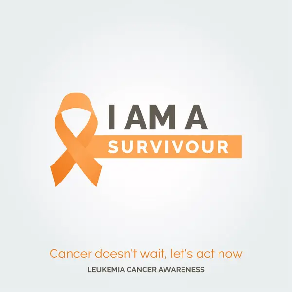 Straal Veerkracht Leukemie Kanker Bewustwording — Stockvector