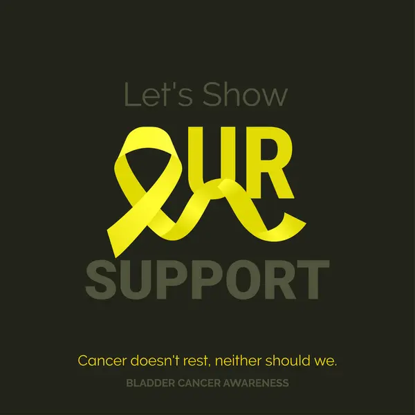 支持希望膀胱癌意识设计模板 — 图库矢量图片